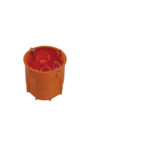   Műanyag szerelvénydoboz csavarokkal, narancssárga, mély, 60mm, IP30