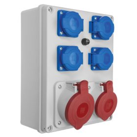 R-BOX 240, 1x32A/5p, 1x16A/5p, 4x250V