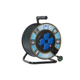   Hosszabbító kábeldobon, 3x1,5 gumi vezeték - 40m, 4db aljzat; dobátmérő: 300mm;  IP44   