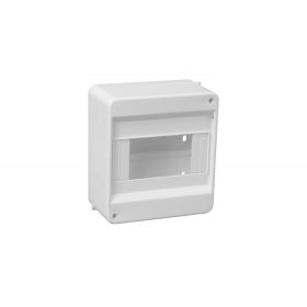 Lakáselosztó, ajtó nélküli, 6 modul, N+PE sínnel