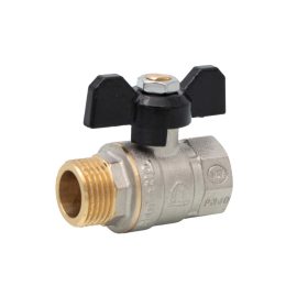   Sárgaréz golyóscsap pillangó karos 1"KB FIX (ERMETIQ)