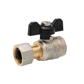   Sárgaréz golyóscsap pillangó karos 1/2" BB hollandis (ERMETIQ)