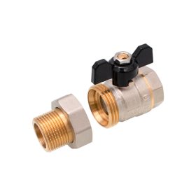   Sárgaréz golyóscsap pillangó karos 1/2" KB hollandis (ERMETIQ)