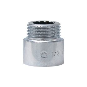 Krómozott csaphosszabbító sárgaréz 1/2"x15mm