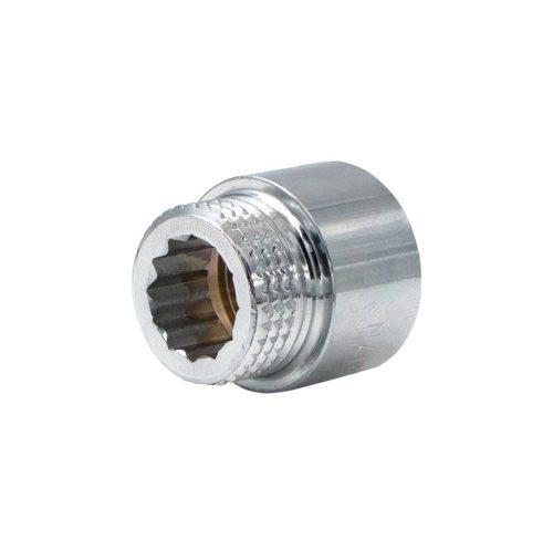 Krómozott csaphosszabbító sárgaréz 1/2"x15mm