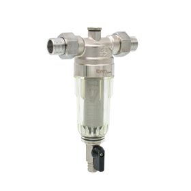   Vízszűrő 1/2" átlátszó műanyag pohárral visszaöblíthető