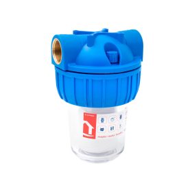   Vízszűrő poharas   5"    1" + pamut patronnal, tartóval, szerelőkulcsal