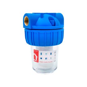   Vízszűrő poharas   5" 3/4" + pamut patronnal, tartóval, szerelőkulcsal
