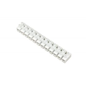   Vágható műanyag sorkapocs, fehér, 12 tagú, 16mm2, flexibilis