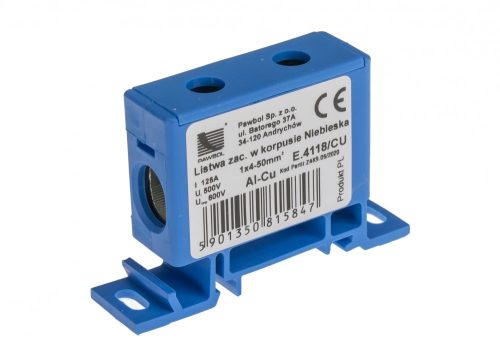 Sorkapocsléc kék házban 1x50mm²
