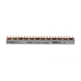 Villás fázissín, 63A, 3 fázisú, 12 modul, 10mm2, 215mm