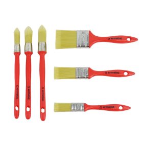   Ecsetkészlet 3 x lapos 20/30/50 mm és 3 x kerek 15/18/21 mm ECO