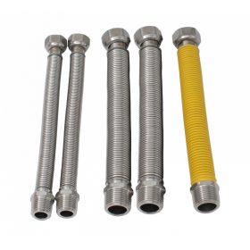   Víz/Gáz nyútható rozsdamentes acél (INOX) 220-440 mmkazán bekötéshez ( 5 db / csomag)