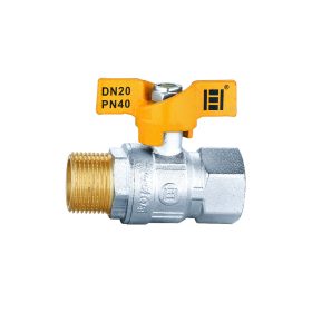 Gáz golyóscsap pillangó karos 1/2" KB fix