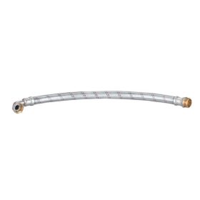   Flexibilis bekötőcső könyökös hidroforhoz 1" KB 55 cm "pipás"
