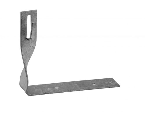 Horganyzott tetőcserép tartó, csavart (hajlítással rögzíthető) Hossz=160mm