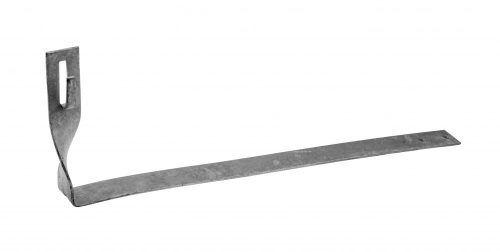 Horganyzott tetőcserép tartó, csavart (hajlítással rögzíthető) Hossz=400mm