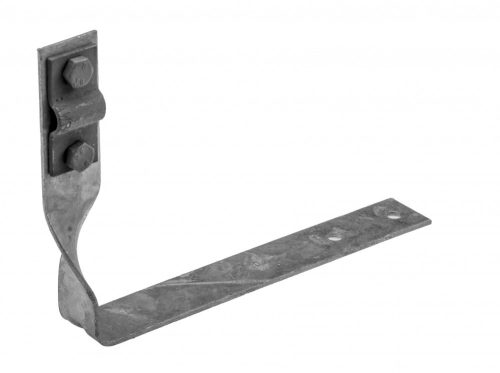 Horganyzott tetőcserép tartó, csavart (2xM6-os csavar) Hossz=160mm
