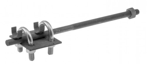 Villámvédelmi vezetékfeszítő, rögzítővel, 220mm, M10 csavar