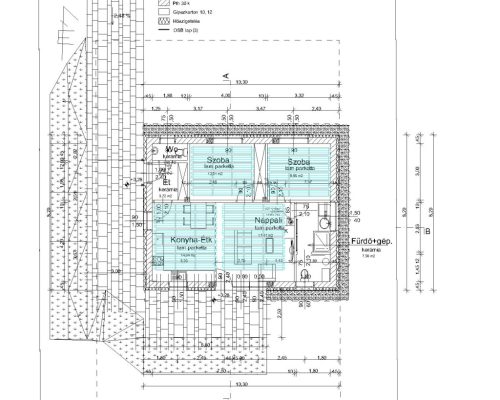 Thermetiq padlófűtés vezető lemez 1200X600X20mm 0,72m2