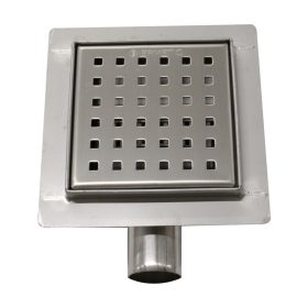   Rozsdamentes square padlóösszefolyókettős bűzzáral POINTS 120x120/40-50